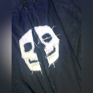 Skeleton head jeans